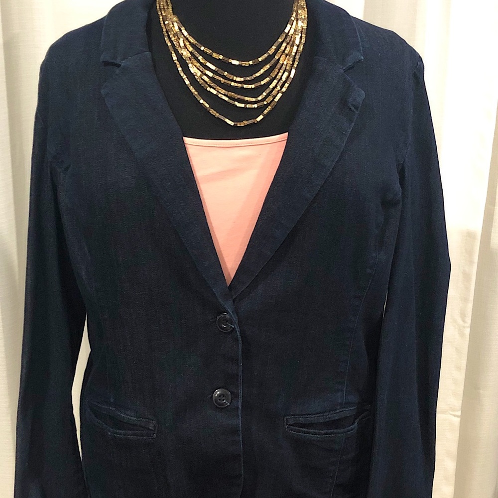 Old Navy soft denim blazer jacket
